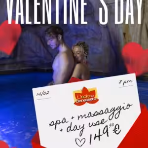 Percorso Spa + Day Use + Massaggio X2 (San Valentino)